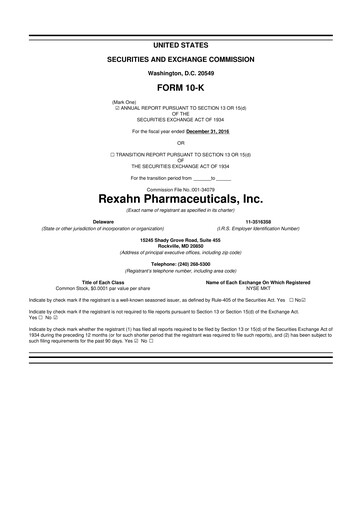 Thumbnail Opus Genetics 10-K Annual Report 2016