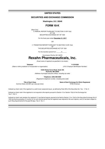 Thumbnail Opus Genetics 10-K Annual Report 2017
