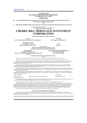 Thumbnail Cherry Hill Mortgage Investment 10-K Annual Report 2017