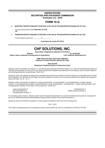 Thumbnail Nuwellis 10-Q Quarterly Report FY2018 