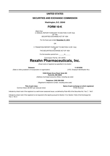 Thumbnail Opus Genetics 10-K Annual Report 2018