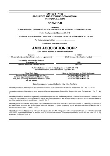 Thumbnail Advent Technologies 10-K Annual Report 2018