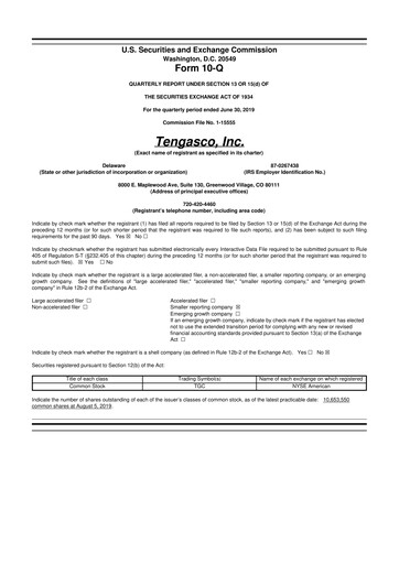 Vorschaubild Riley Exploration Permian 10-Q Quartalsbericht 2019 