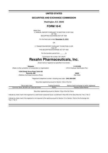 Thumbnail Opus Genetics 10-K Annual Report 2019