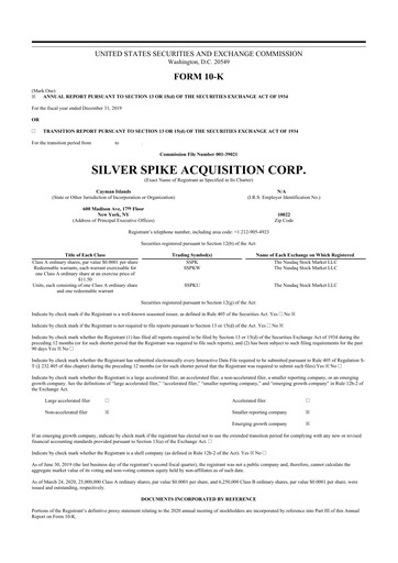 Vorschaubild WM Technology 10-K Jahresbericht 2019