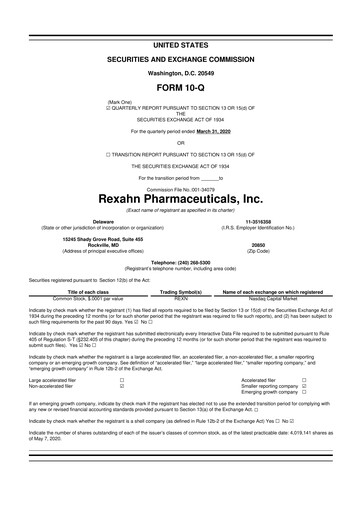 Thumbnail Opus Genetics 10-Q Quarterly Report FY2020 