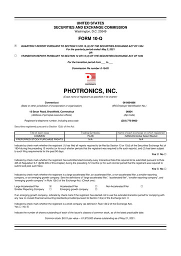 Thumbnail Photronics 10-Q Quarterly Report FY2021 