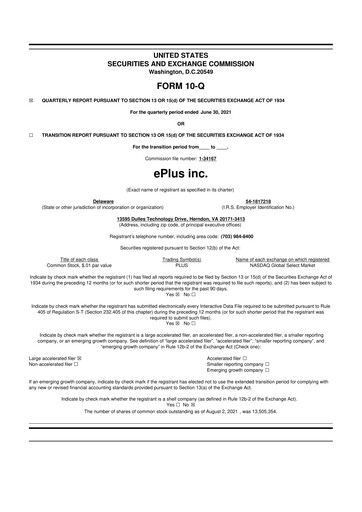 Thumbnail ePlus 10-Q Quarterly Report FY2022 