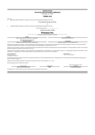 Thumbnail Femasys 10-Q Quarterly Report FY2021 