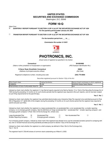 Thumbnail Photronics 10-Q Quarterly Report FY2022 