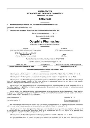 Thumbnail Opus Genetics 10-K Annual Report 2021