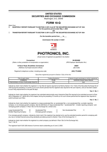Thumbnail Photronics 10-Q Quarterly Report FY2022 