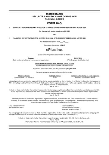 Thumbnail ePlus 10-Q Quarterly Report FY2023 