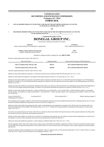 Thumbnail Donegal Group 10-K Annual Report 2022