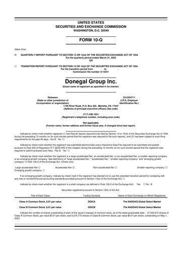 Thumbnail Donegal Group 10-Q Quarterly Report FY2023 