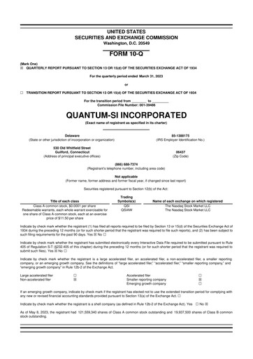 Thumbnail Quantum-Si 10-Q Quarterly Report FY2023 