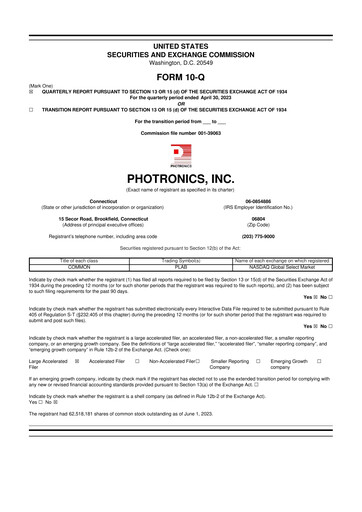 Thumbnail Photronics 10-Q Quarterly Report FY2023 