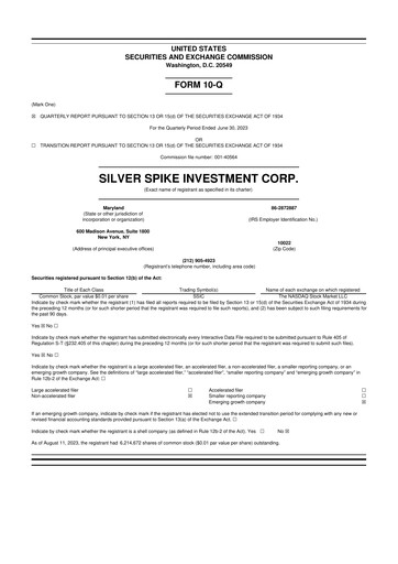 Thumbnail Chicago Atlantic BDC 10-Q Quarterly Report FY2023 