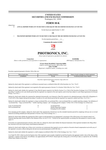 Thumbnail Photronics 10-K Annual Report 2023
