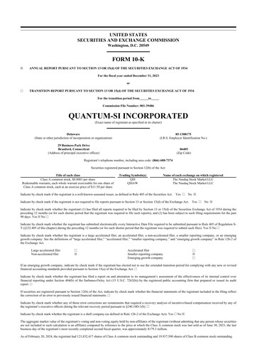 Thumbnail Quantum-Si 10-K Annual Report 2023