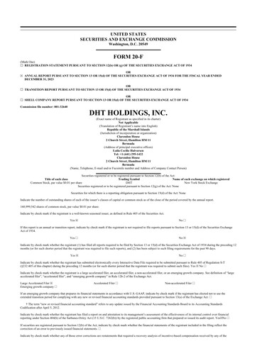 Thumbnail DHT Holdings 20-F Annual Report 2023