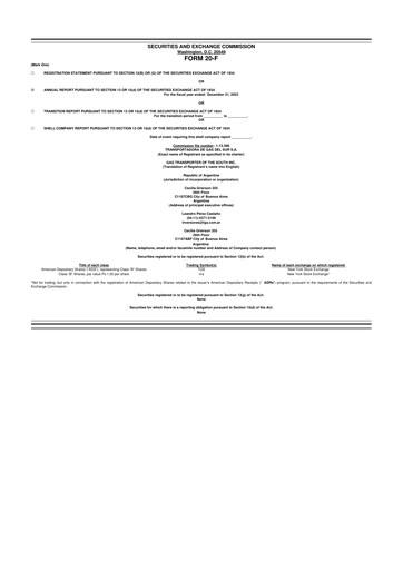 Thumbnail Transportadora de Gas del Sur 20-F Annual Report 2023