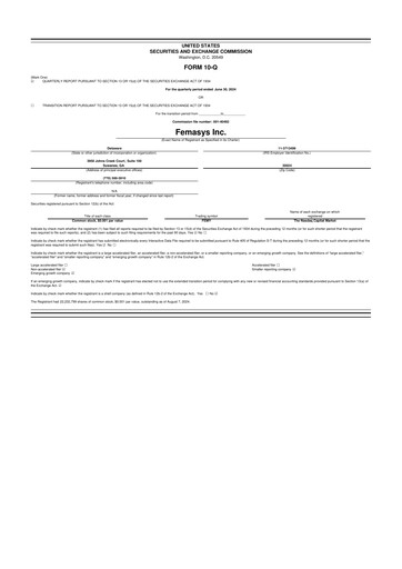 Thumbnail Femasys 10-Q Quarterly Report FY2024 