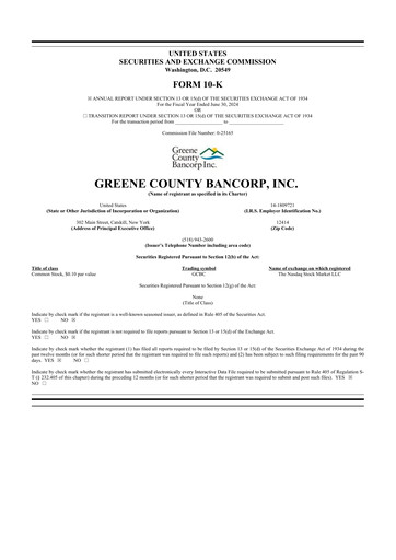 Thumbnail Greene County Bancorp 10-K Annual Report 2024