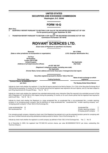 Thumbnail Roivant Sciences 10-Q Quarterly Report FY2024 