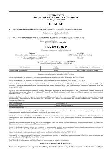 Thumbnail Bank7 10-K Annual Report 2024