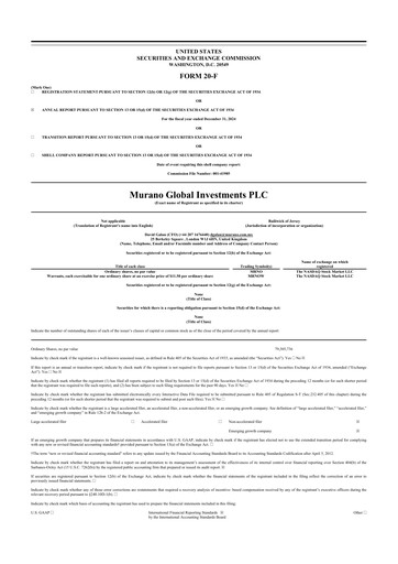 Thumbnail Murano Global Investments 20-F Annual Report 2024