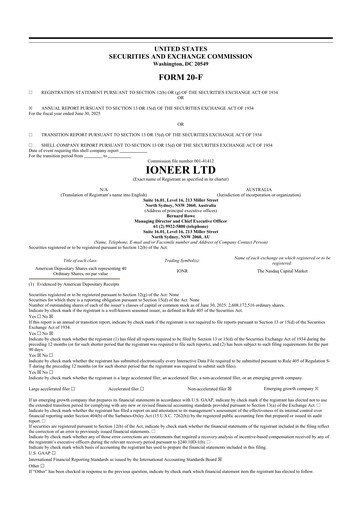 Thumbnail Ioneer 20-F Annual Report 2025