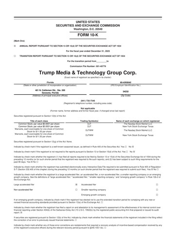Thumbnail Trump Media & Technology Group 10-K Annual Report 2025