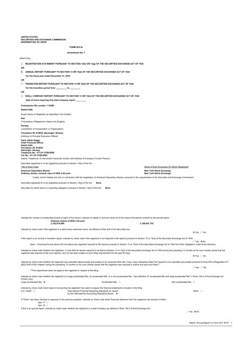 Thumbnail Equinor 20-F Annual Report 