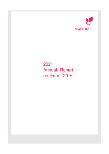 Vorschaubild Equinor 20-F Jahresbericht 