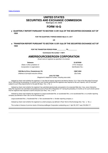 Thumbnail Cencora 10-Q Quarterly Report FY2017 