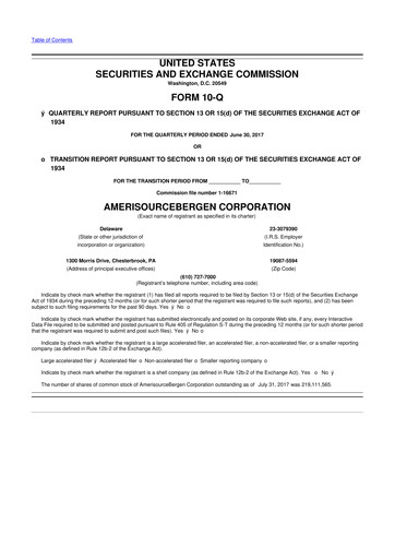 Thumbnail Cencora 10-Q Quarterly Report FY2017 