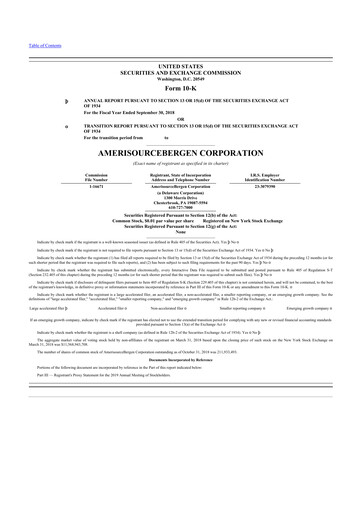 Thumbnail Cencora 10-K Annual Report 2018