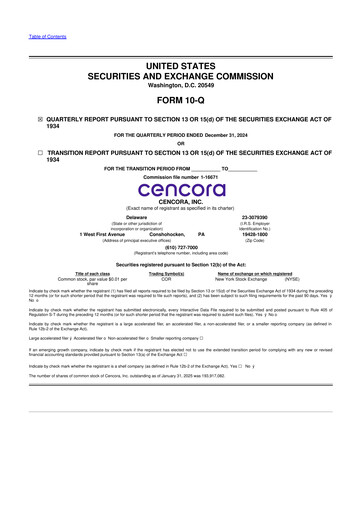 Thumbnail Cencora 10-Q Quarterly Report FY2025 
