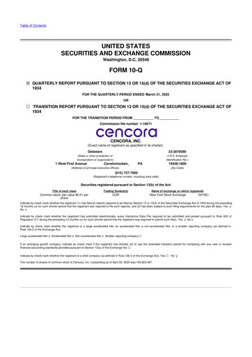 Thumbnail Cencora 10-Q Quarterly Report FY2025 
