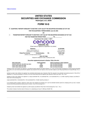 Thumbnail Cencora 10-Q Quarterly Report FY2026 