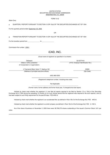 Thumbnail iCAD 10-Q Quarterly Report FY 