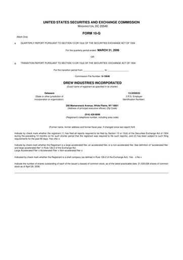 Thumbnail LCI Industries
 10-Q Quarterly Report FY 