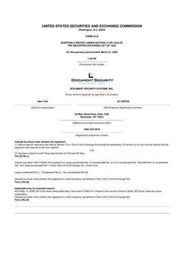 Vorschaubild DSS, Inc. (Document Security Systems) 10-Q Quartalsbericht  