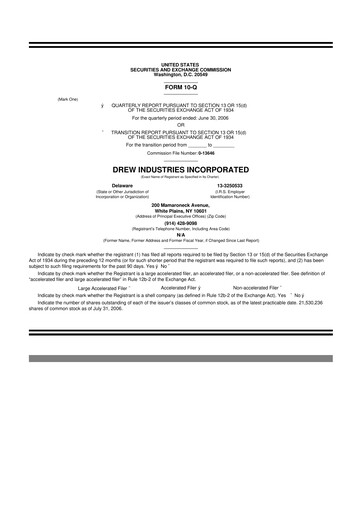 Thumbnail LCI Industries
 10-Q Quarterly Report FY 