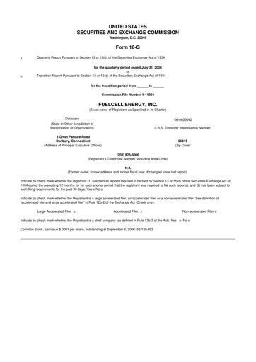 Thumbnail FuelCell Energy
 10-Q Quarterly Report FY 