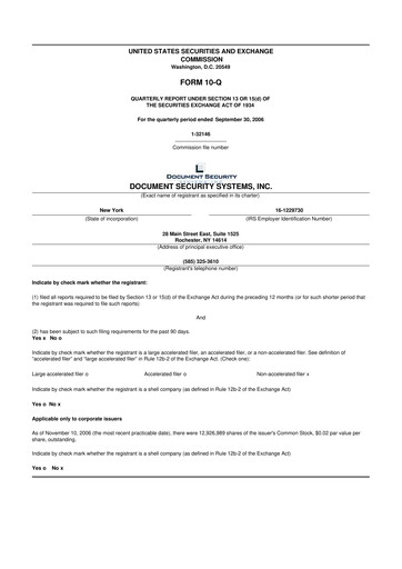 Vorschaubild DSS, Inc. (Document Security Systems) 10-Q Quartalsbericht  