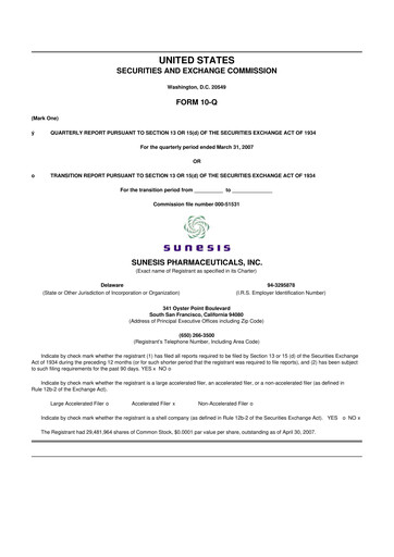 Vorschaubild Viracta Therapeutics 10-Q Quartalsbericht  