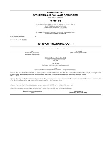 Thumbnail SB Financial Group 10-Q Quarterly Report FY 