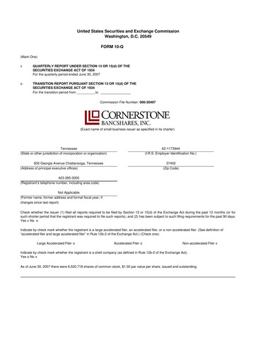 Thumbnail SmartFinancial (SmartBank) 10-Q Quarterly Report FY 